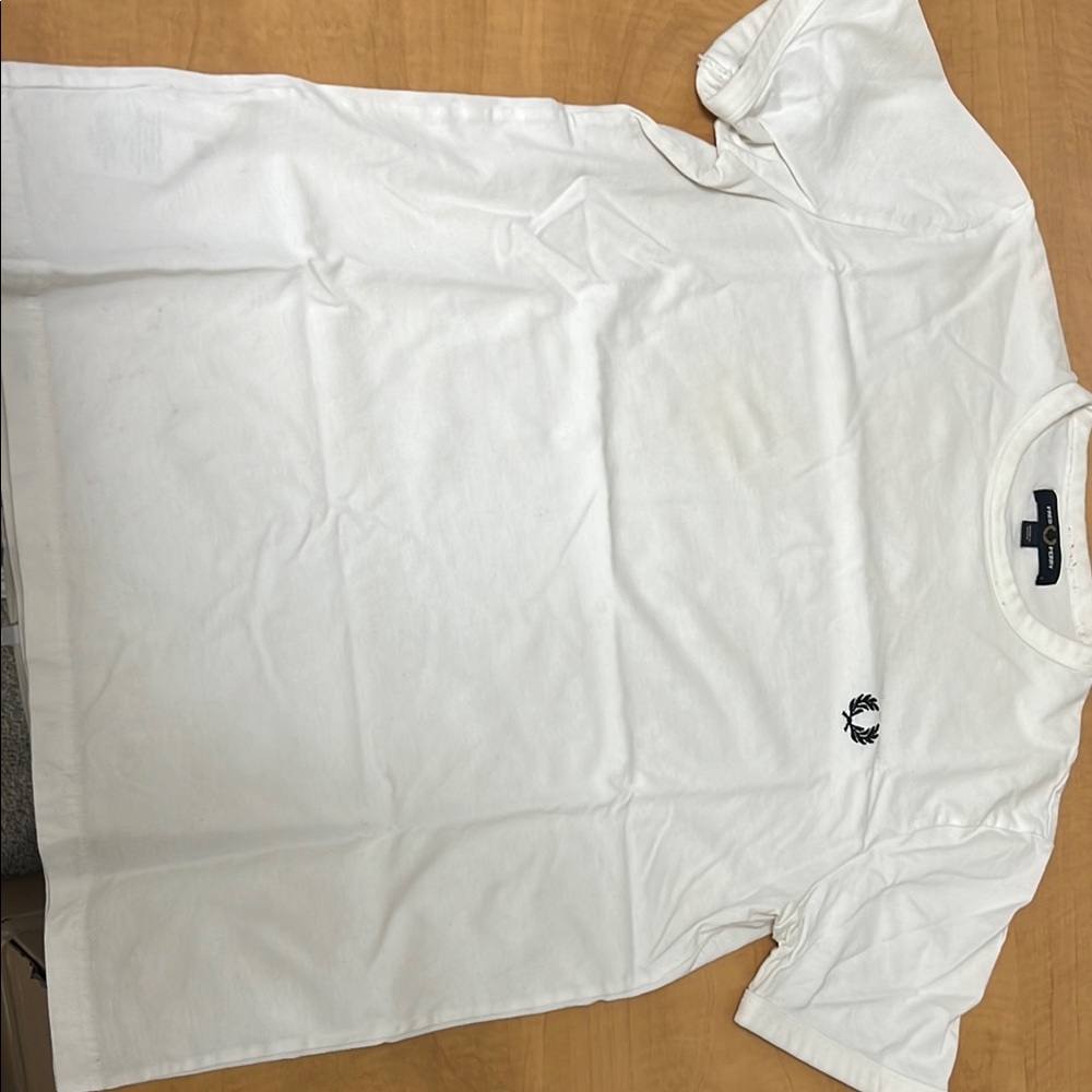 Fred Perry White Short Sleeve Tee